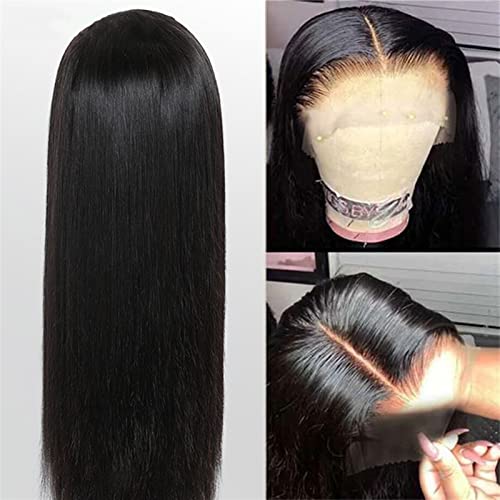 Peluca Peluca delantera de encaje recto brasileña 10-32 pulgadas Hd Pelucas de encaje transparentes Peluca de cabello humano 13 × 6 × 1 Peluca frontal del encaje de la pieza T Extensiones cabello