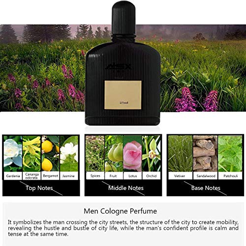 Perfume De Colonia Para Hombre, 4 X 25 Ml Eau De Toilette Para Hombre Set De Perfume De Colonia Caja De Regalo Colonia Floral Para Botella Perfume Fragancia En Spray Para Hombre Eau De Toilette Black