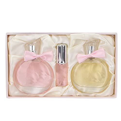 Perfume en Spray para Mujer, Juego de Perfume Femenino Fragancia Floral Elegante Spray de Perfume de Larga Duración para Mujer Oro Rosa, Regalo para Niñas Y Mujeres
