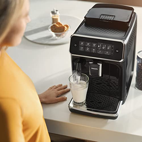 Philips EP3221/40- Cafetera Espresso Automática, 15 bares, 230V, Tecnología AquaClean, 12 Tazas, Deposito de Agua 1,8L