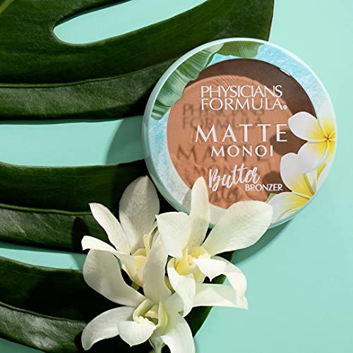 Physicians Formula, Matte Monoi Butter Bronzer, Bronceador Mate con Textura Cremosa y Suave con Manteca de Monoi y Murumuru para un Efecto Duradero, Resistente al Agua, Vegano, Matte Bronzer