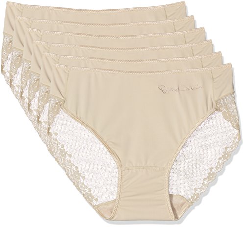 Pierre Cardin 4401, Bragas Para Mujer, Beige (Nude), XL, Pack de 6