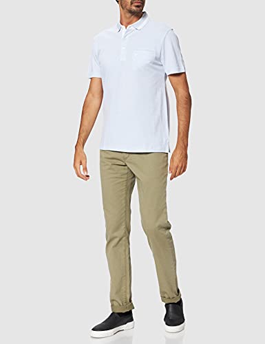 Pierre Cardin Poloshirt Minimal Bicolor Struktur Camisa de Polo, Azul Claro, XXXL para Hombre