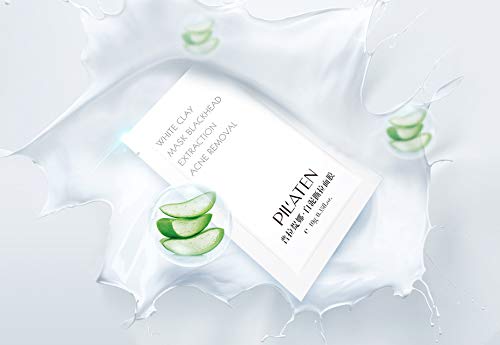 PIL'ATEN Mascarilla Peel-Off de Arcilla Blanca, White Clay Mask - Pilaten, Blanco, Aloe Vera, 10 Gramos