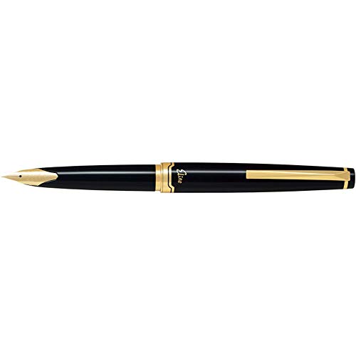 Pilot Elite 95S Axis - Pluma estilográfica negra ultrafina (EF) FES-1MM-B-EF