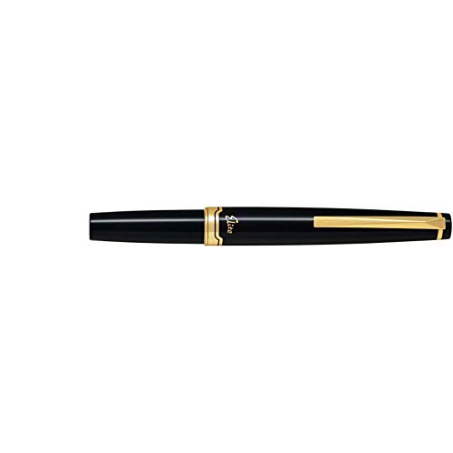 Pilot Elite 95S Axis - Pluma estilográfica negra ultrafina (EF) FES-1MM-B-EF