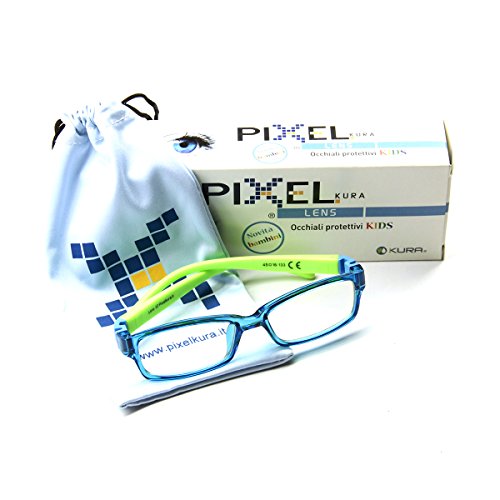 Pixel Lens Kids para Ninos- Gafas para Ordenador, TV, Tablet,Gaming. contra EL CANSANCIO Ocular, Confort Visual, Montura Ligera, CERTIFICADA LUZ Azul - 41% Y UV -100%