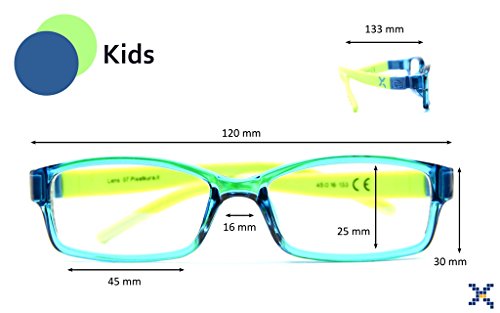 Pixel Lens Kids para Ninos- Gafas para Ordenador, TV, Tablet,Gaming. contra EL CANSANCIO Ocular, Confort Visual, Montura Ligera, CERTIFICADA LUZ Azul - 41% Y UV -100%