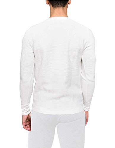 Place and Street - Conjunto de ropa interior térmica de algodón para hombre - blanco - 2X