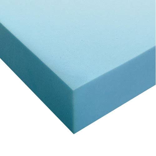 Plancha de Espuma - Densidad Media D25kg - (100 x 200 x 1 cm) - Color Azul - Multiusos (Colchón, Relleno para Asientos, Tapicería, Disfraces de Foam, Maletín de transporte, etc.) FABRICADO EN ESPAÑA