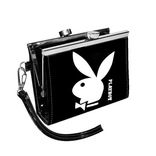 Playboy Portamoneda Blanca 11 cm (Negro) 85280