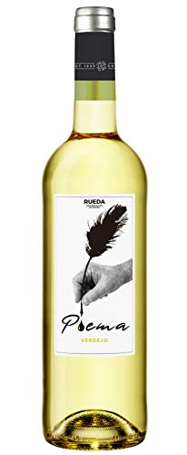 Poema Verdejo Vino Blanco D.O Rueda-6 botellas de 750 ml (Total 4.5 L) BODEGA CUATRO RAYAS