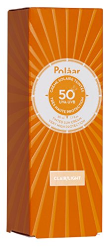 Polåar - Crema solar coloreada con protección muy alta SPF50+ UVA UVB - 50 ml - Crema protectora solar - Facial - Indicado para pieles sensibles - Sin marcas blancas