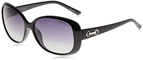 Polaroid P8430 IX KIH Gafas de Sol, Negro (Black/Grey Faded Polarized), 58 para Mujer