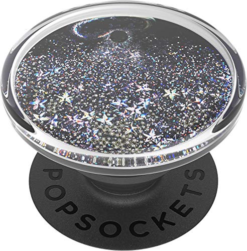 PopSockets PopGrip - Soporte y Agarre para Teléfonos Móviles y Tablets con un Top Intercambiable - Tidepool Starring Silver