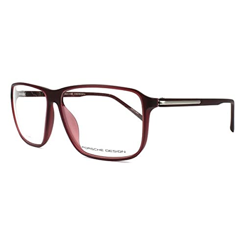 Porsche S0351485 Marcos para Gafas recetadas, Rojo, 60 mm para Hombre