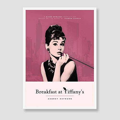 Póster A3 con diseño de Audrey Hepburn de Desayuno en Tiffany's (Audrey Hepburn)