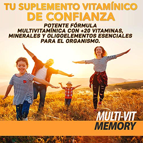 Potente Multivitamínico | Vitaminas, minerales y oligoelementos Esenciales | Multivitaminas para hombre y mujer | Aumenta y protege las defensas | Aporta energía y vitalidad | 60 comprimidos