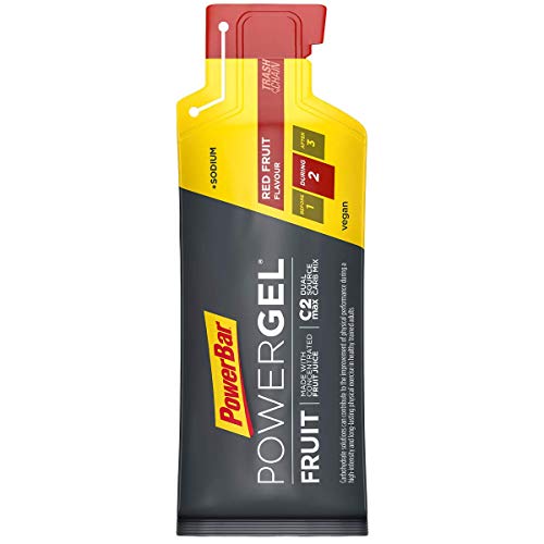 PowerBar PowerGel Fruit Red Fruit 24x41g - High Carb Energy Gel + C2MAX Magnesio e Sodio