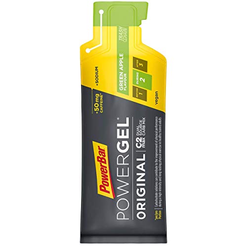 PowerBar PowerGel Original Green Apple 24x41g - High Carb Energy Gel + C2MAX Magnesio e Sodio