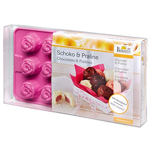 Pralinen- & Schokoladenförmchen: Silikon, Rose