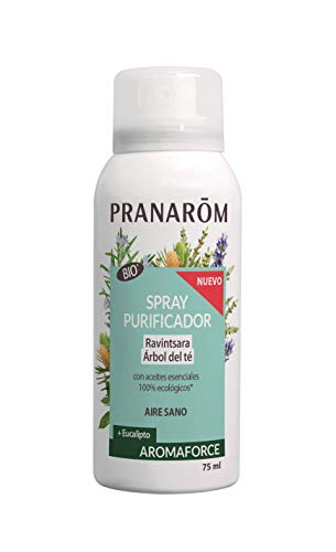Pranarom - Aromaforce - Spray Purificador Ravintsara Eucalipto Bio, color Ravintsara, 75 ml