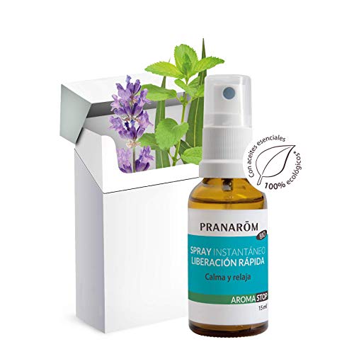 Pranarôm Spray Instantáneo, liberación rápida, calma y relaja, deshabituación, efecto rápido de los aceites esenciales de copaiba, pimienta negra y hierbabuena, 15 ml