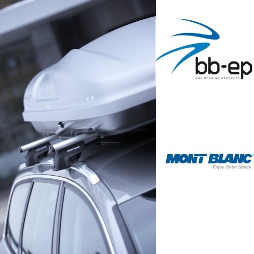 Premium Aluminio Baca/Last portador de Mont Blanc para BMW Serie 5 Touring (5 unidades Touring) – 5 Puertas combinado – Diseño Año 2010 hasta hoy con techo integrada – Baca Completo Sistema montado en caja de cartón