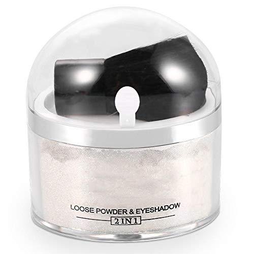 Professional Face Powde, Kit de Maquillaje en Polvo Suelto y Sombra de Ojos que Oculta la Base Cosmética Facial(Silver MB)