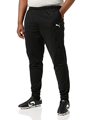 PUMA Liga Sideline Poly Core Pantalón, Hombre, Negro (Negro/Blanco), 3XL