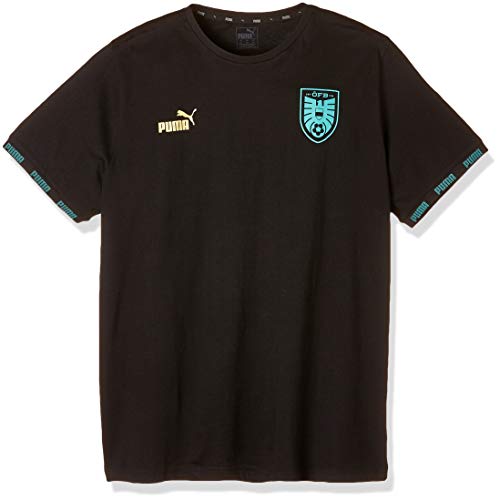 PUMA Öfb Ftblculture tee Camiseta, Hombre, Puma Black, S