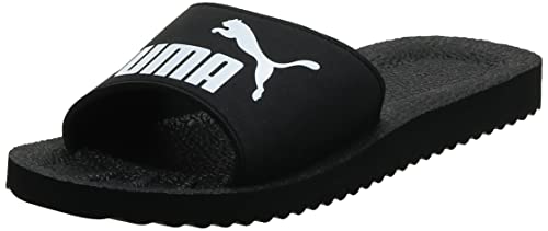 PUMA Purecat, Sandalias, para Unisex adulto, Negro (black-white), 44.5 EU