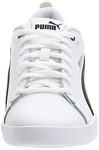 PUMA Smash Wns v2 L, Zapatillas Bajas, para Mujer, Blanco (Puma White-Puma Black), 38 EU