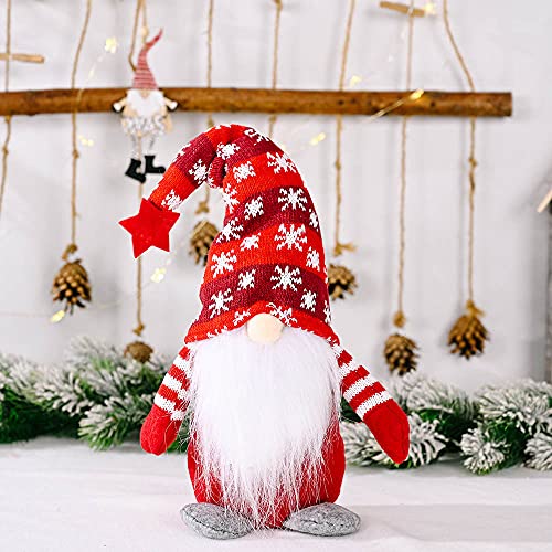 QQEE Muñeco de Peluche Gnomo Navideño, Muñeco sin Rostro de Punto, Adornos Navideños Suecos, Adornos de Duende para El Hogar, Gnomo de Navidad, para Decoraciones Navideñas Regalos