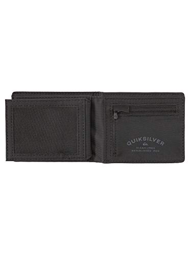 Quiksilver Accesorio de Viaje- Billetera Plegable Triple, Negro