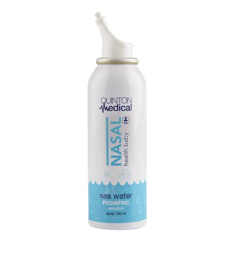 Quinton | Nasal Health Baby | Spray nasal agua de mar para bebés | 100% natural | Concentración de sales marinas 9 g/l | 100 ml | Higiene nasal infantil | Congestión nasal | Hidratación nasal