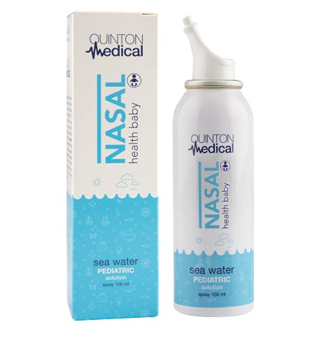 Quinton | Nasal Health Baby | Spray nasal agua de mar para bebés | 100% natural | Concentración de sales marinas 9 g/l | 100 ml | Higiene nasal infantil | Congestión nasal | Hidratación nasal