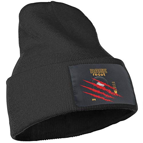 Rage Reset - Gorro de invierno con gorro de punto unisex para hombres y mujeres