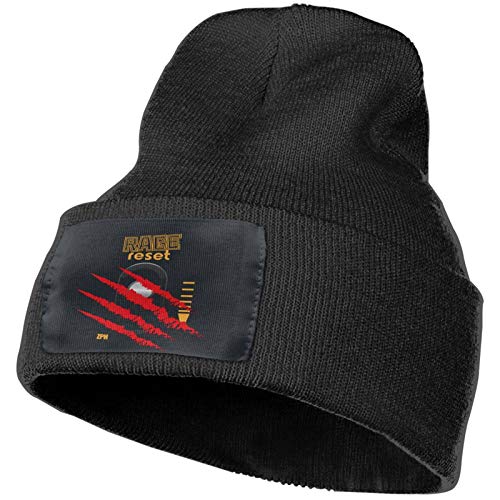 Rage Reset - Gorro de invierno con gorro de punto unisex para hombres y mujeres