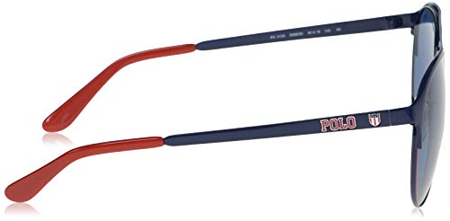 Ralph Lauren Polo 0PH3123 Gafas de Sol, Navy Blue/Red/White, 60 para Hombre