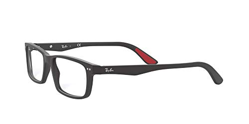 Ray-Ban 0rx 5277 2077 52 Monturas de Gafas, Sandblasted Black, Hombre