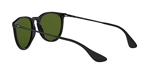 Ray-Ban Erika (F) Sun, Black/G/Classic Green, 54 Unisex Adulto