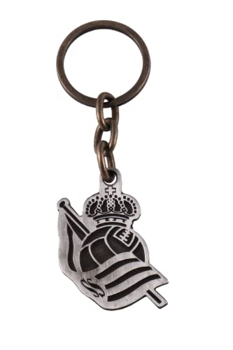 Real Sociedad 2016007 Key Chain, Unisex, White and Blue, One Size