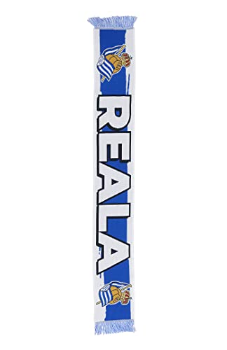 Real Sociedad RS104Z Única Scarf, Unisex-Adult, White and Blue, One Size