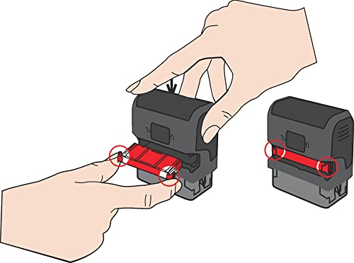 Recambio Cartucho de Tinta Trodat 6/4913 para Sellos de Entintaje Automático Printy 4913, 4913 typo y 4953 – Tinta Violeta, Blíster 2u.