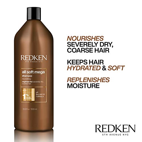 Redken All Soft Mega Shampoo (Nourishment For Severely Dry Hair) 1000ml