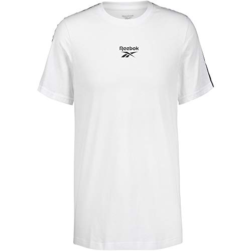 Reebok TE Tape tee Camiseta, Hombre, Blanco, S