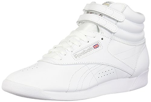 Reebok Women's F/S HI Sneaker, White/Silver, 11.5 M US