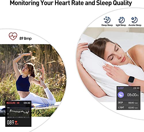 Reloj Inteligente Mujer , IDEALROYAL Smartwatch Mujer Pulsera Actividad Impermeable IP67 con Sanguíneo Presión Arterial Frecuencia Cardíaca Sueño, Podómetro Reloj Deportivo para iOS Android