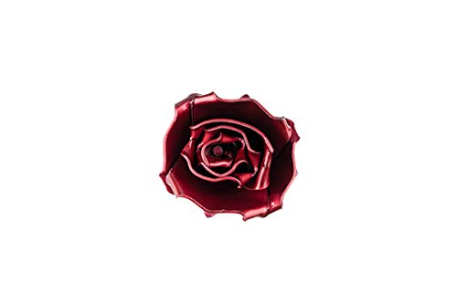 Rosa Eterna de Hierro Forjado - Forjada a Mano (Roja)